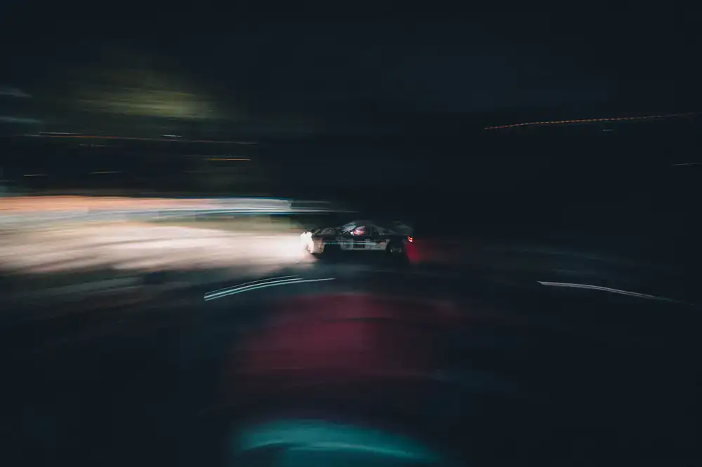 Fast paced action game scene