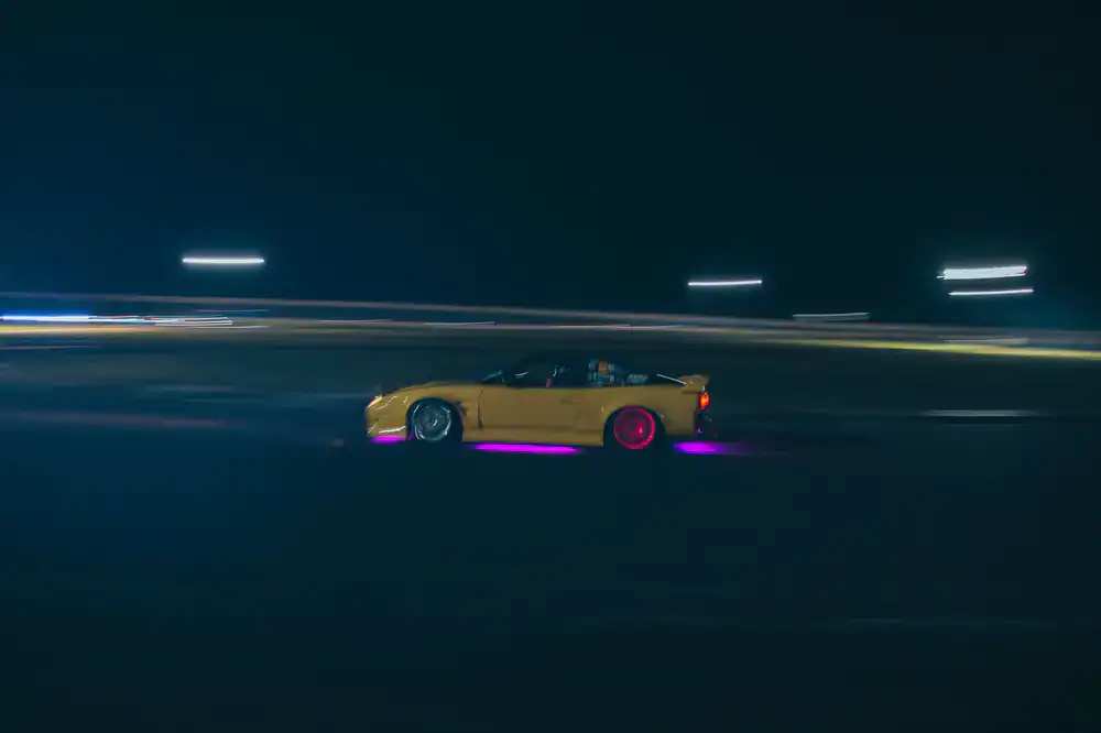 Neon Drift racing game gameplay screenshot
