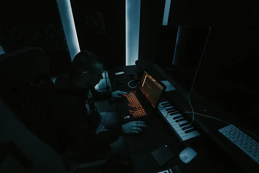 Main mixing and composition room at Soundforge Audio